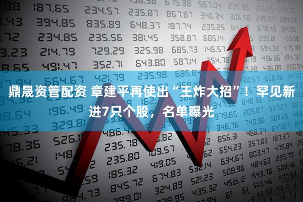 鼎晟资管配资 章建平再使出“王炸大招”！罕见新进7只个股，名单曝光
